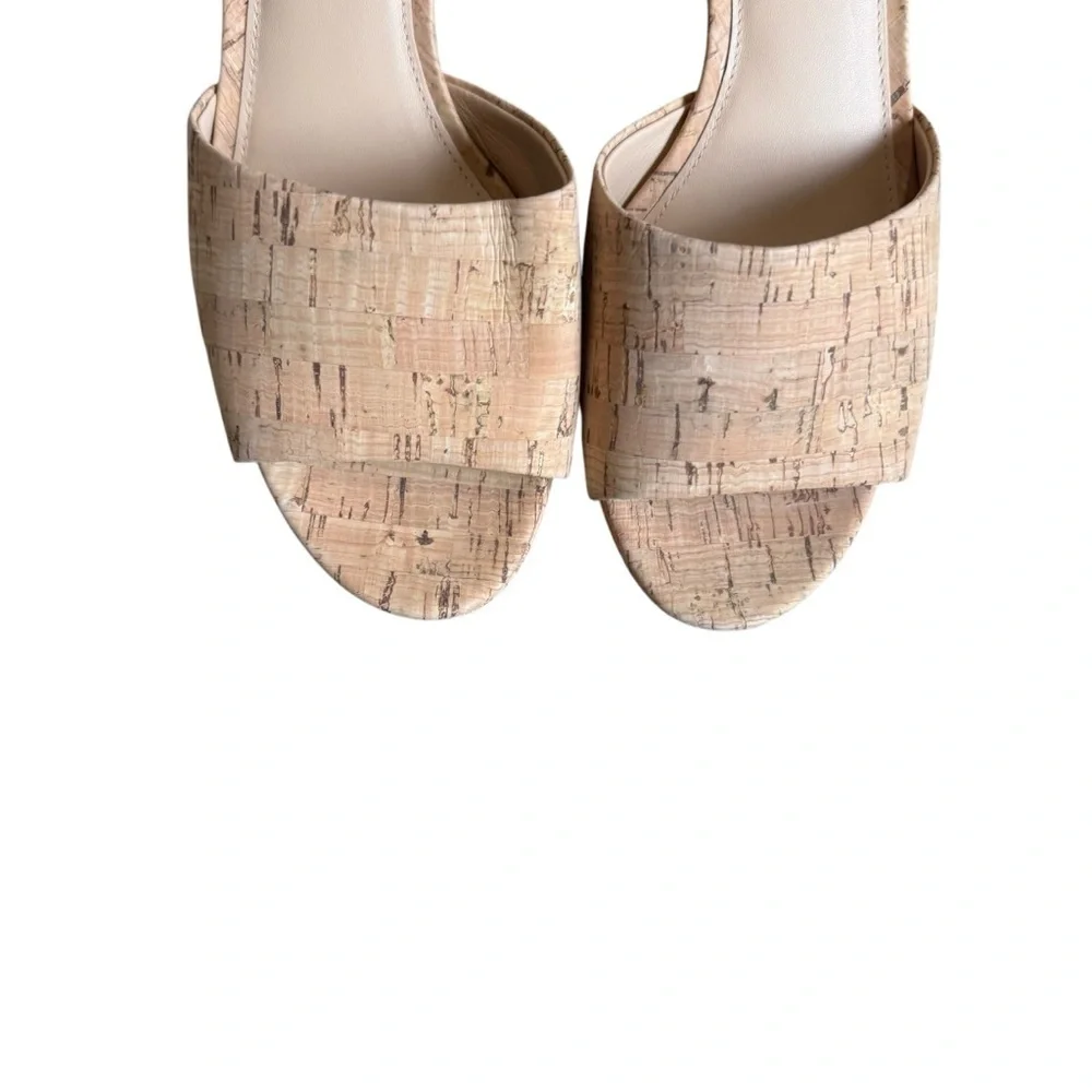 Veronica Beard - Dali Platform Cork Block Heel Sandals Sz 9.5